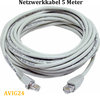 Netzwerkkabel 5 Meter Internetkabel Cat5e 10/100/1000 DSL