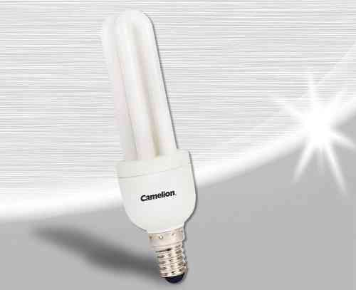 Energiesparlampe Camelion E14 9 Watt 2U 9W E14 2700K Warm-Weiß