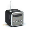 Music Player Angel mini Lautsprecher Akku Speaker Radio FM USB Micro SD Schwarz MP3